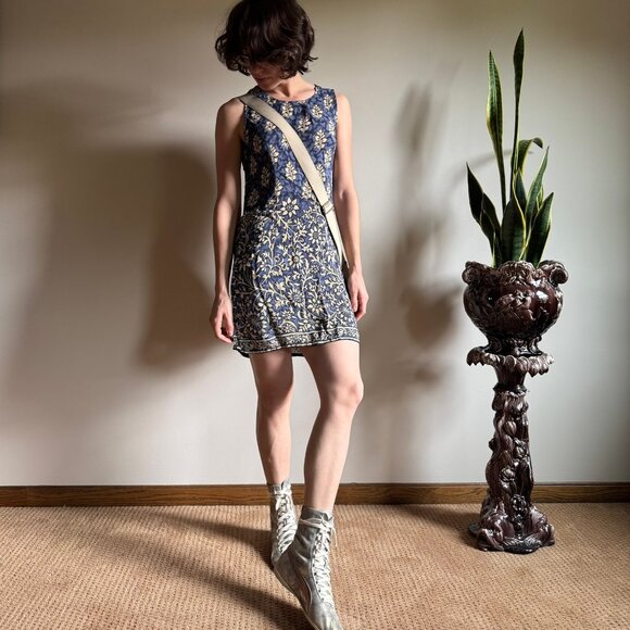 Vintage Reformation-Style Slip Sleeveless Mini Dress - Picture 1 of 7